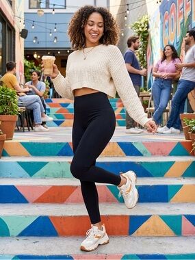French Laundry Black High-Rise Leggings